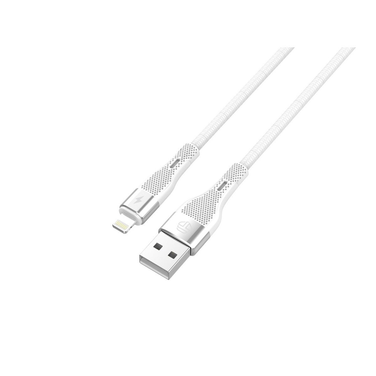 Techancy USB Kabel für iPhone 1m 3,1A Schnellladen Datenkabel Weiß