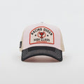 Queen Kerosin Trucker Cap Racing Queen Rosa Damen Snapback Papierstroh Mesh