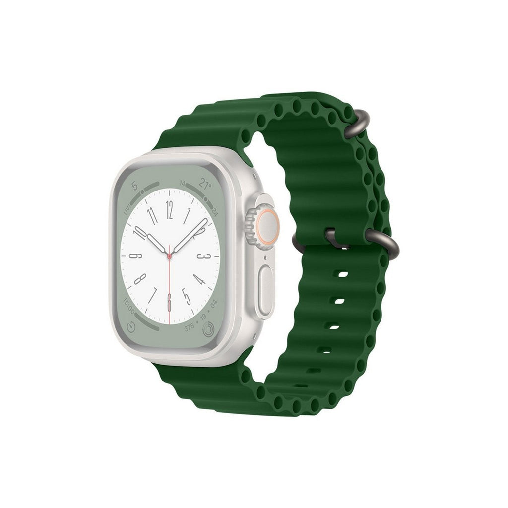 Techancy KC2122 Silikonarmband Grün für Apple Watch 38/40/41 mm Ersatzarmband