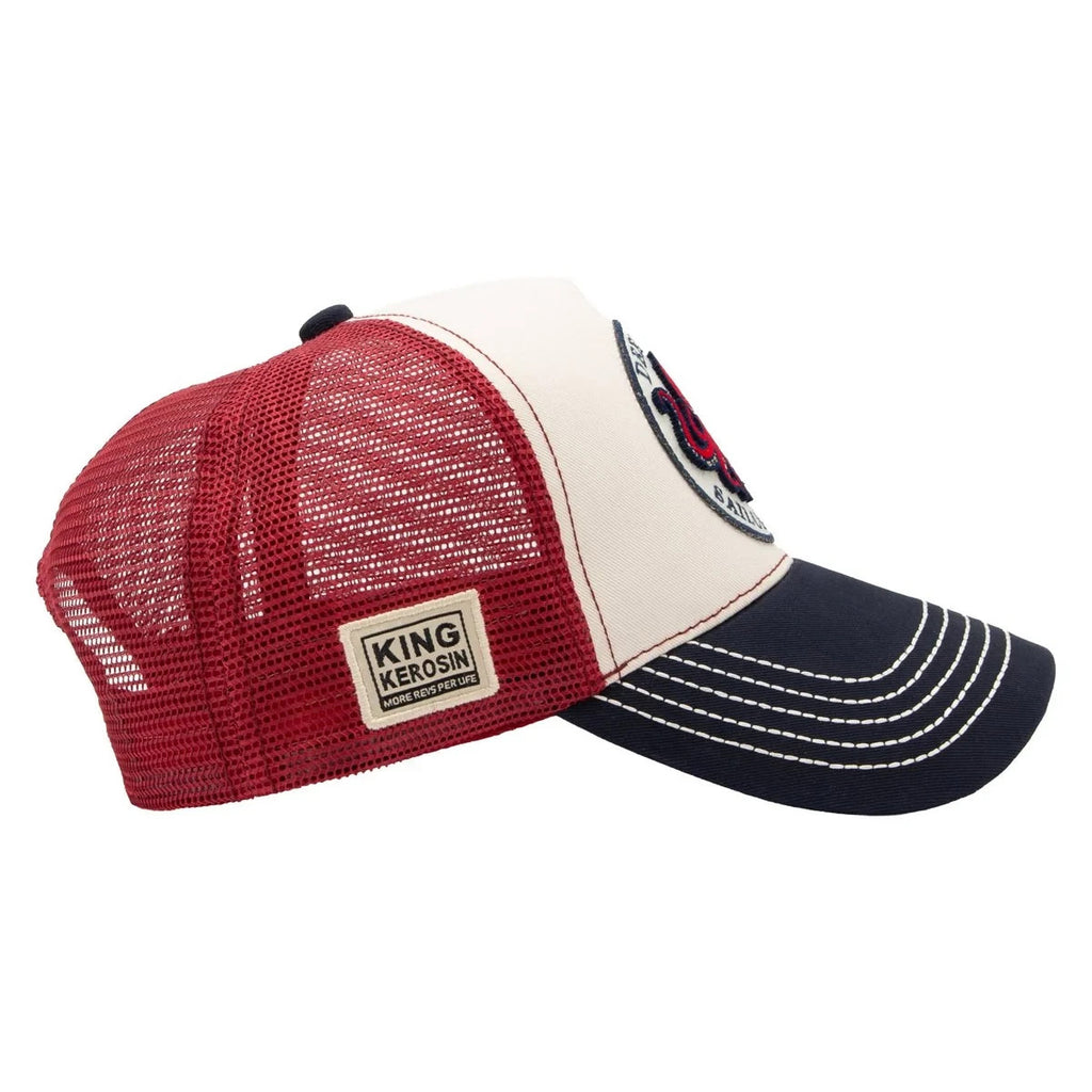 King Kerosin Trucker Cap Deep Sea Oktopus Patch Snapback Mesh Mehrfarbig