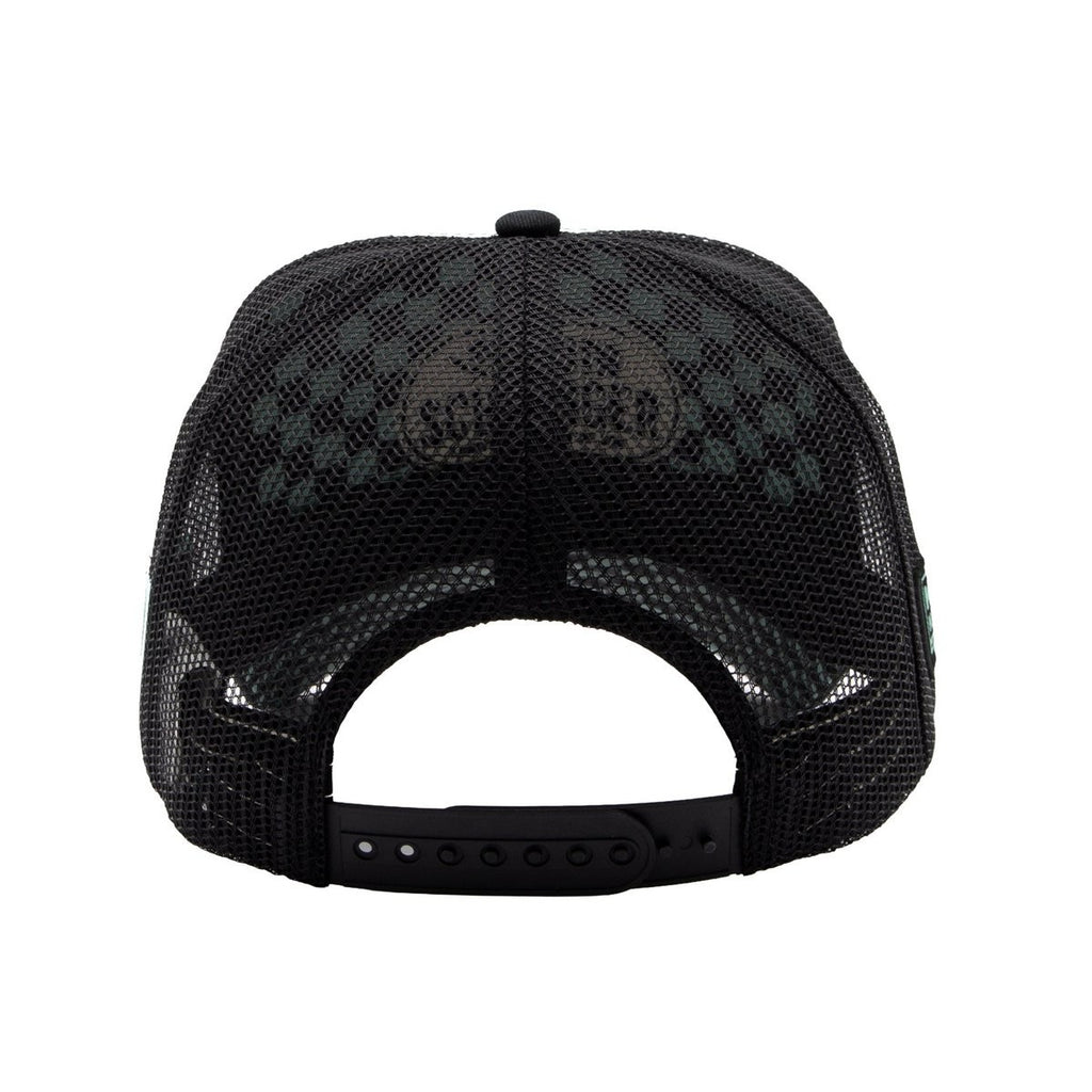 King Kerosin x Andi Schweiger Trucker Cap Petrolhead Türkis Snapback