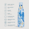 IZY Blu Marina Thermoflasche 500 ml Edelstahl Isolierflasche Blau Gold