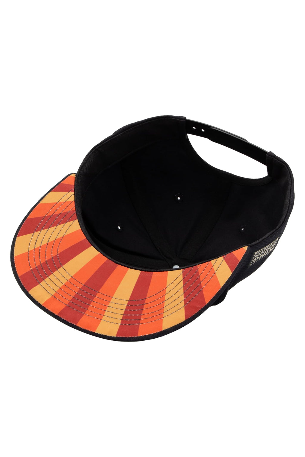 King Kerosin Flat Brim Cap Shovelhead Schwarz Snapback 3D Stickerei Retro