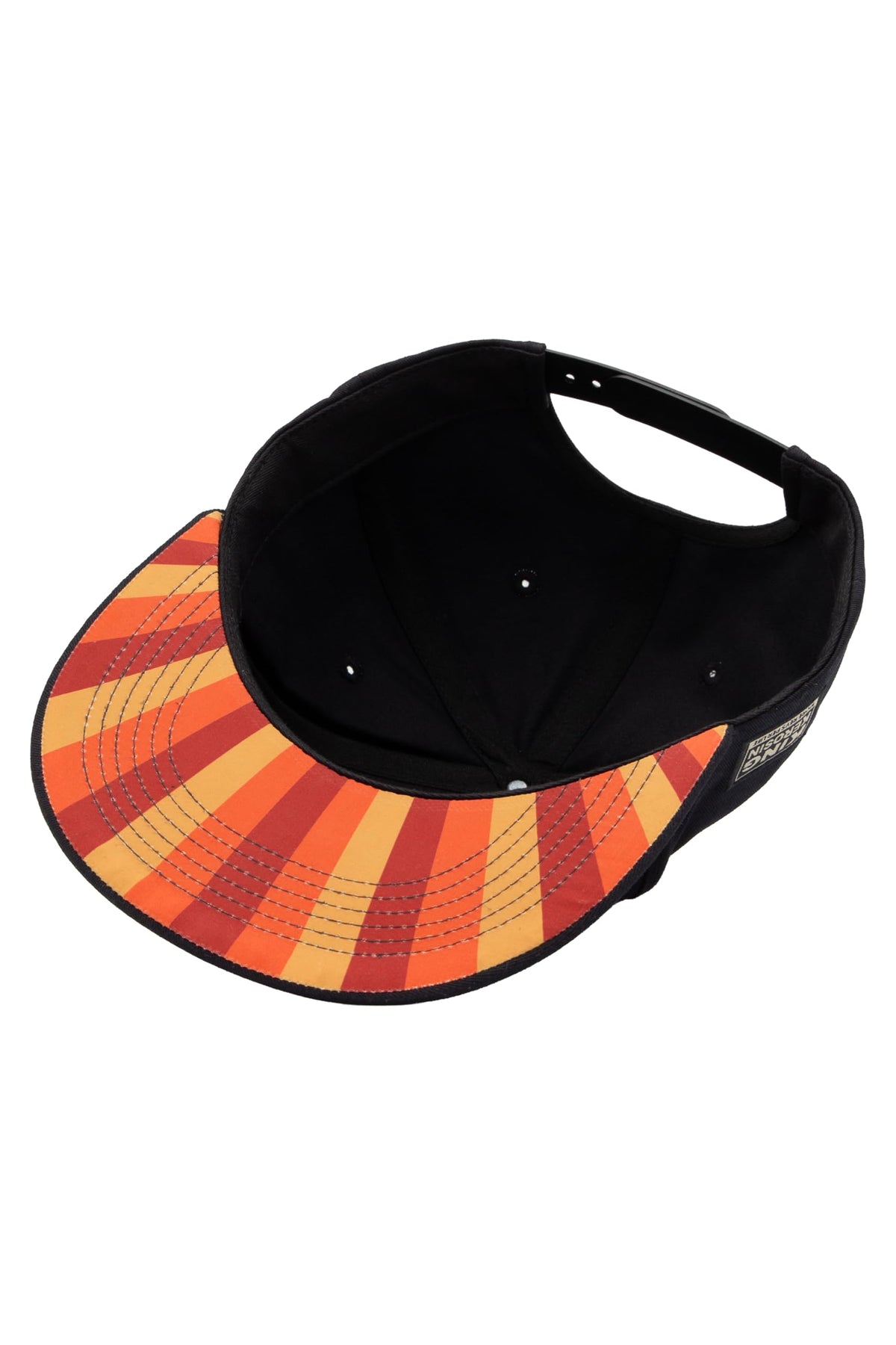 King Kerosin Flat Brim Cap Shovelhead Schwarz Snapback 3D Stickerei Retro