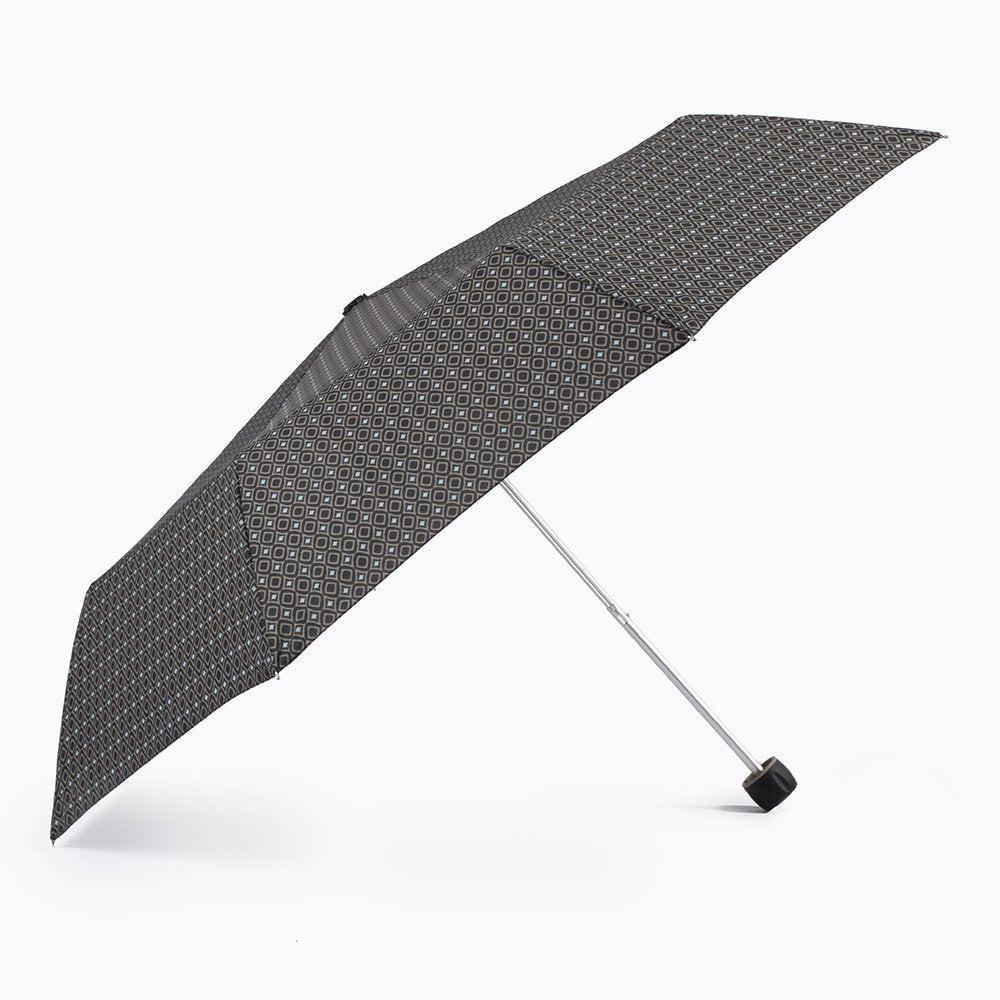 Vogue Regenschirm Basic Print Folding – faltbarer Taschenschirm für Herren, windgeschützt, 97 cm Durchmesser, kompakt 24 cm.