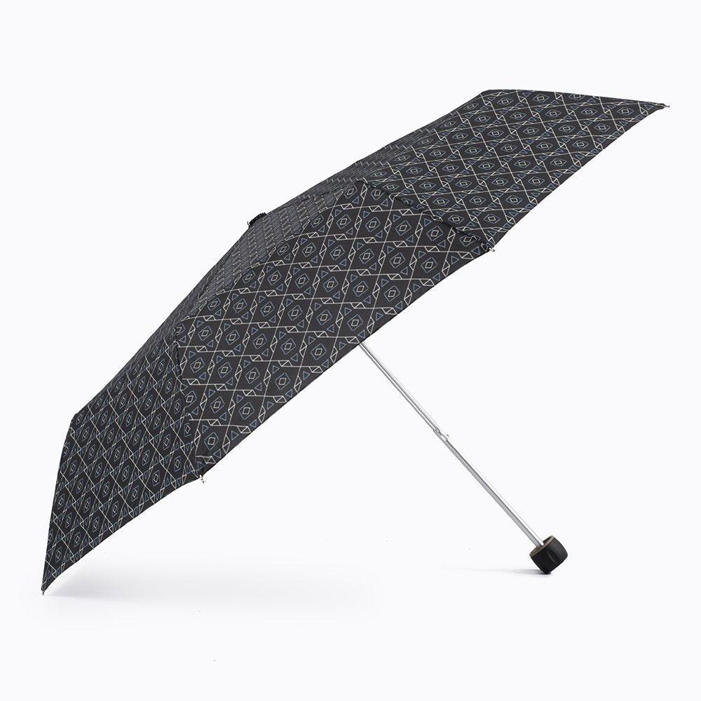 Vogue Regenschirm Basic Print Folding – faltbarer Taschenschirm für Herren, windgeschützt, 97 cm Durchmesser, kompakt 24 cm.