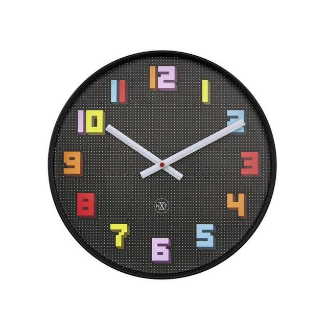 nXt Wanduhr Game 35 cm – Gaming Uhr im 8-Bit Retro Design.