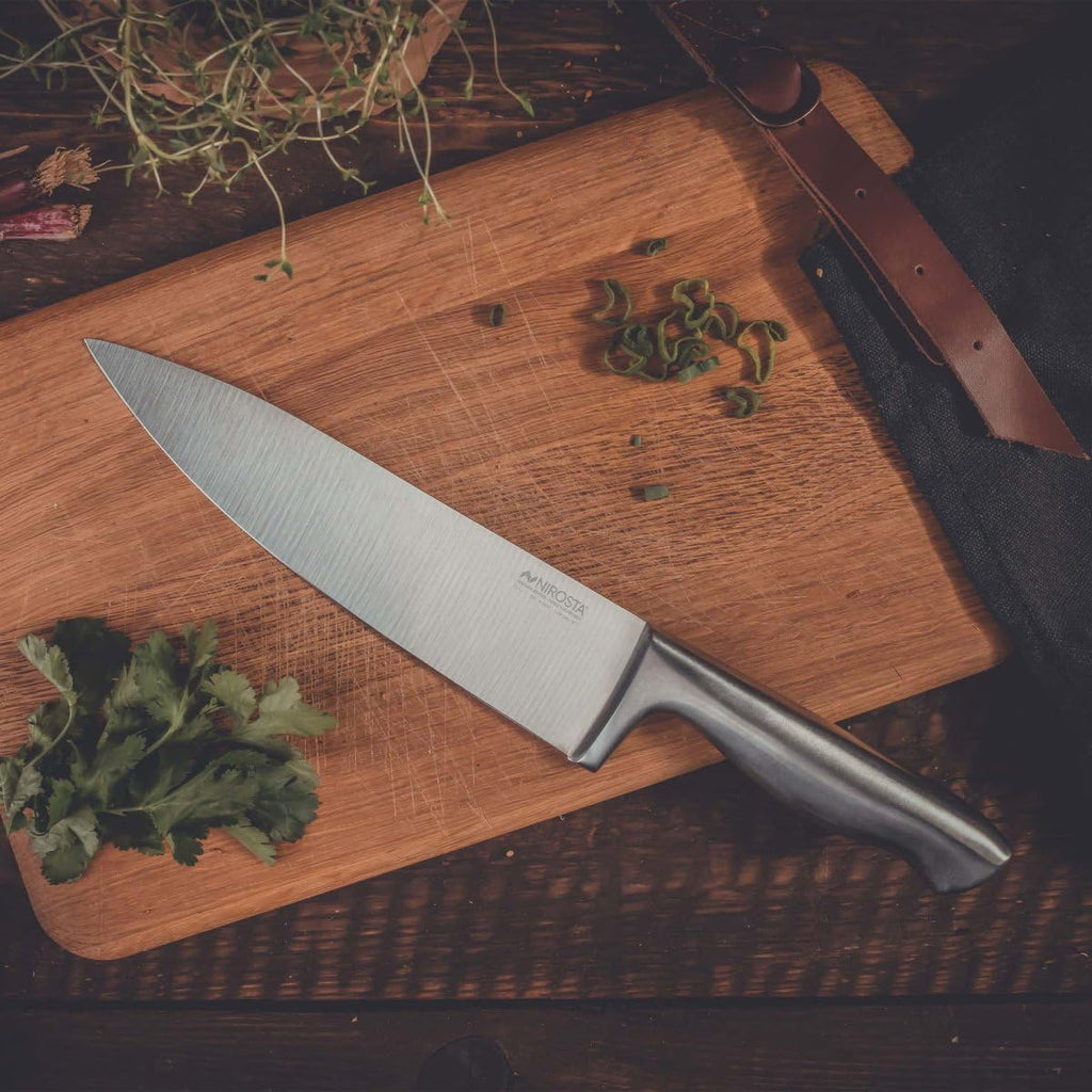 Nirosta Star Kochmesser 33 cm Edelstahl Küchenmesser Klinge 20 cm