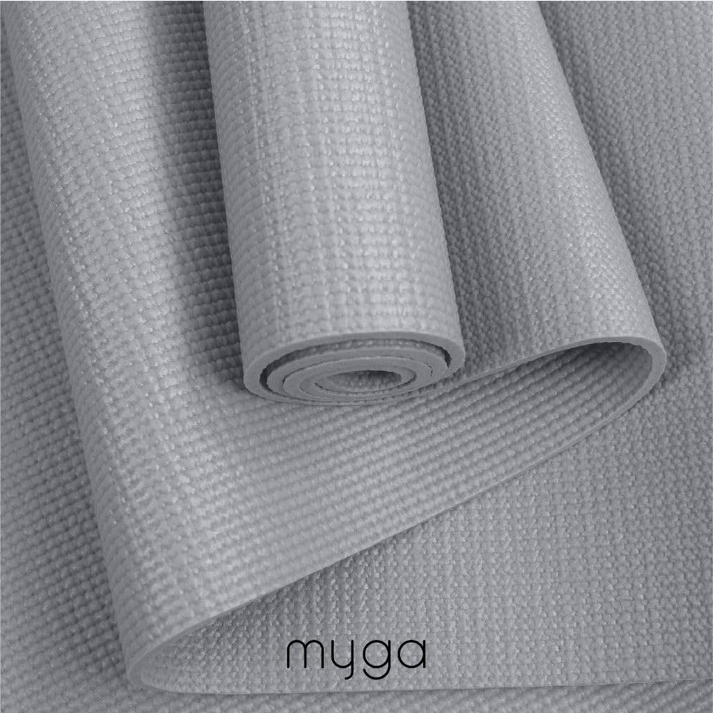 Myga Yoga-Starter-Set – Yogamatte, Yoga-Blöck Ziegel & Metall D-Ring Yoga-Gurt – Starter Kit für Anfänger ideal für Pilates, Yoga, Dehnung, Gesundheit & Fitness