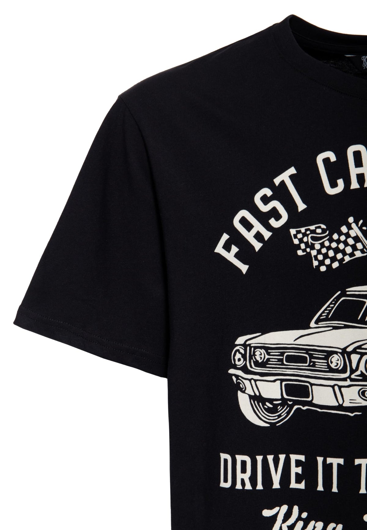 King Kerosin T-Shirt Drive It To The Limit Muscle Car Racing Schwarz S-5XL