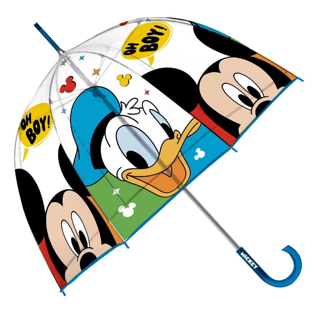 ARDITEX Kinder Regenschirm Transparent 67 cm Disney Mickey Stitch Frozen uvm.