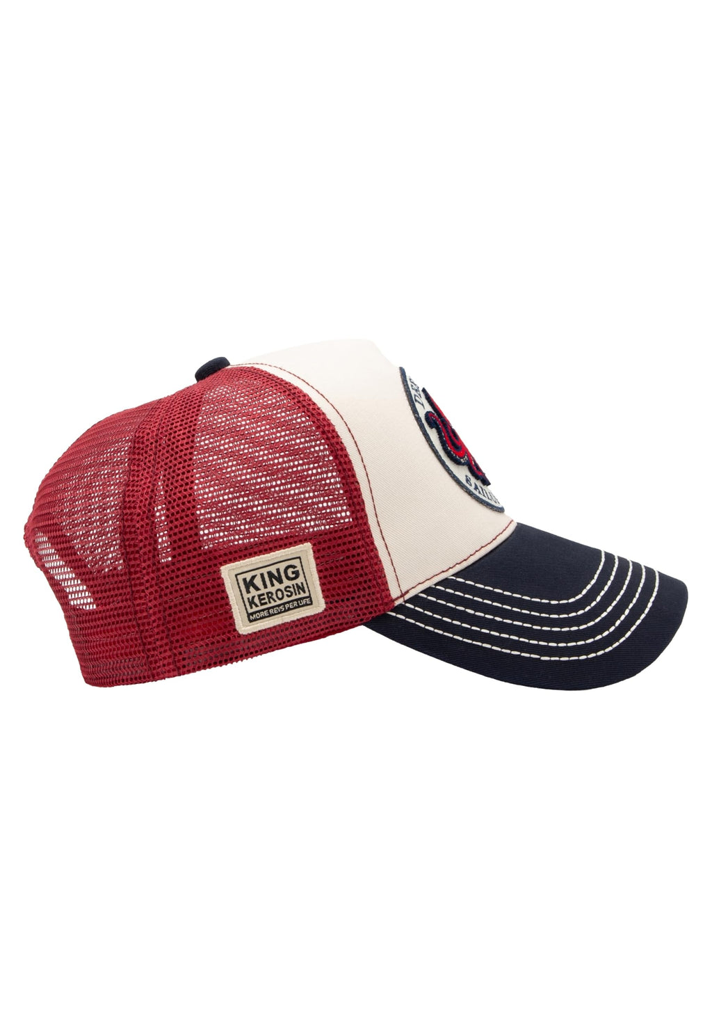 King Kerosin Trucker Cap Herren Cord Mesh Snapback Biker Rockabilly Vintage