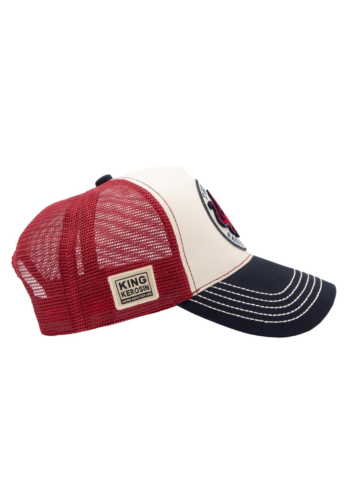 King Kerosin Trucker Cap Herren Cord Mesh Snapback Biker Rockabilly Vintage