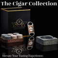 The Gentleman's Set – Cigar Aficionado Geschenkset mit Zigarrenaschenbecher & Whiskysteinen.
