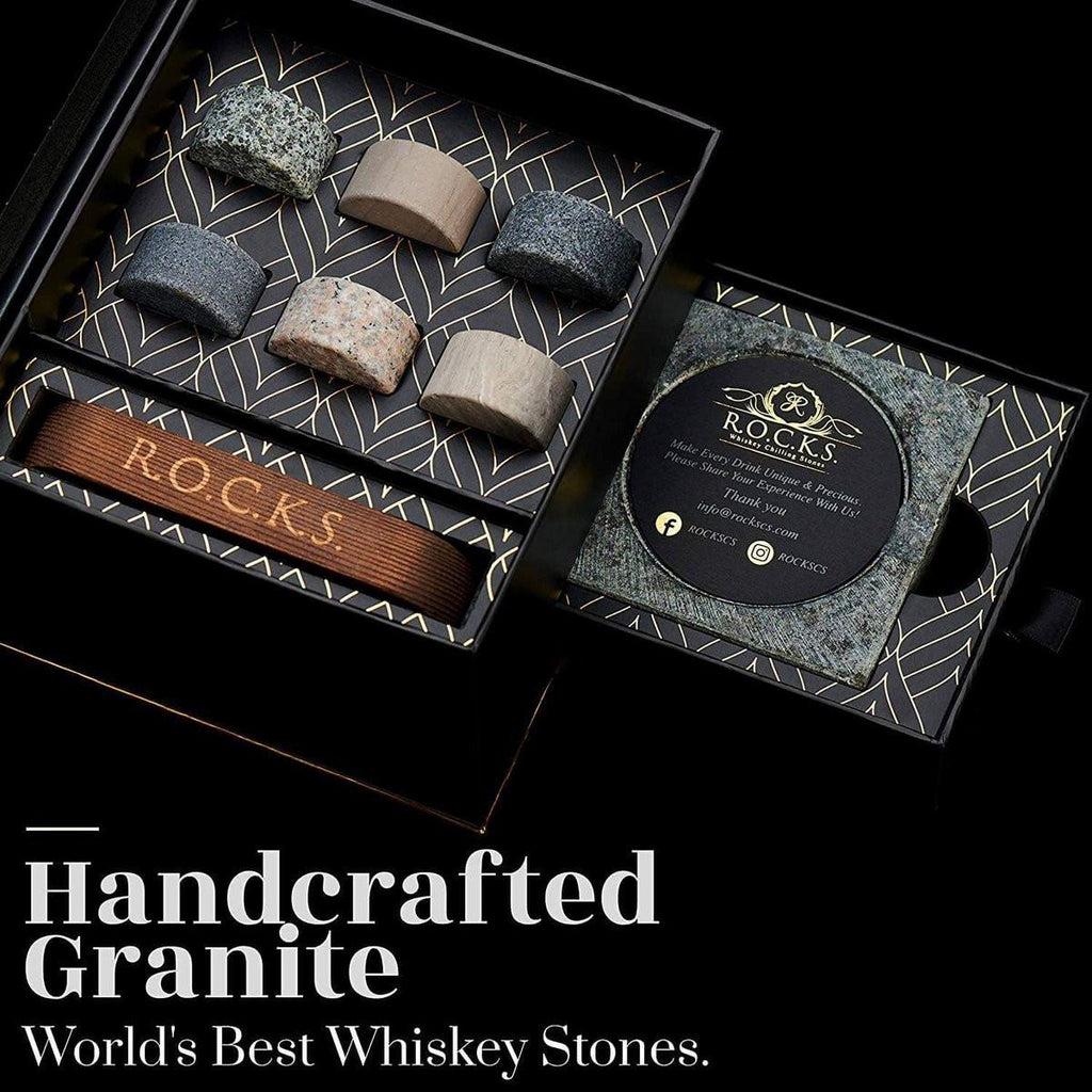 The Gentleman's Set – Cigar Aficionado Geschenkset mit Zigarrenaschenbecher & Whiskysteinen.