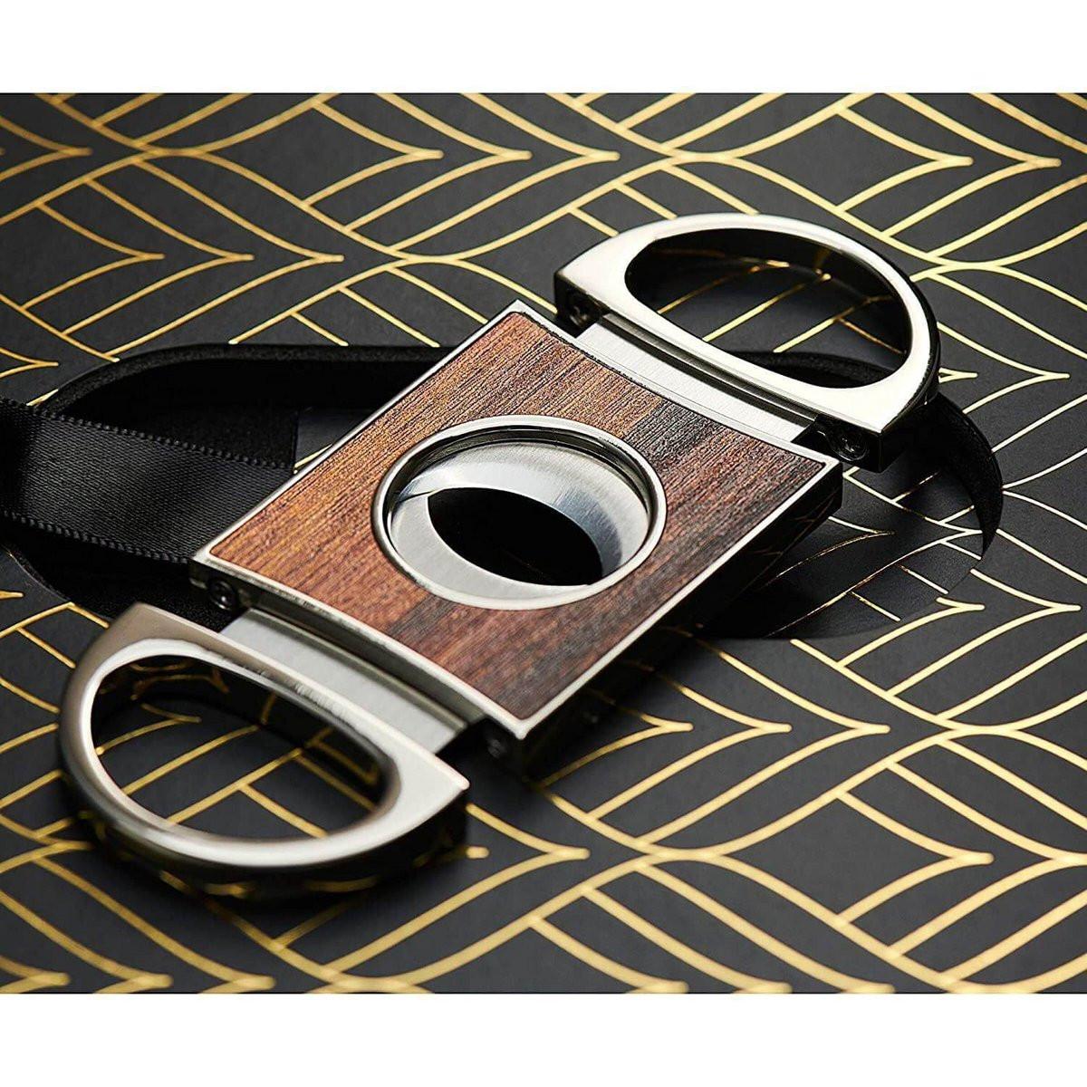 The Gentleman's Set – Cigar Aficionado Geschenkset mit Zigarrenaschenbecher & Whiskysteinen.