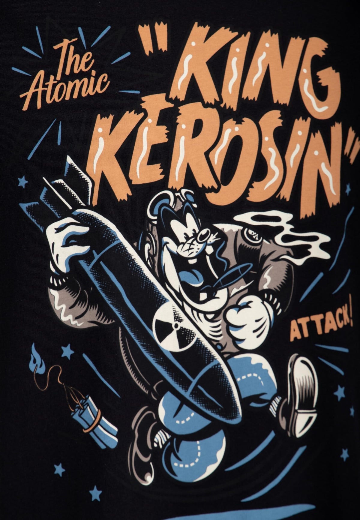 King Kerosin T-Shirt Drive It To The Limit Muscle Car Racing Schwarz S-5XL