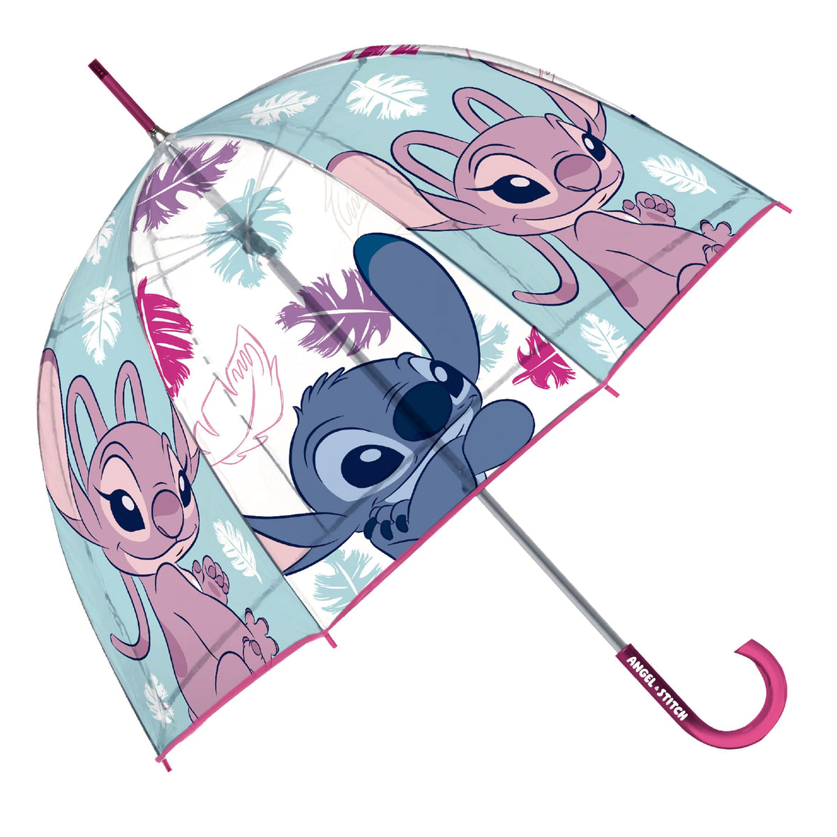 ARDITEX Lilo & Stitch Kinder Regenschirm Transparent 67 cm Bubble Schirm