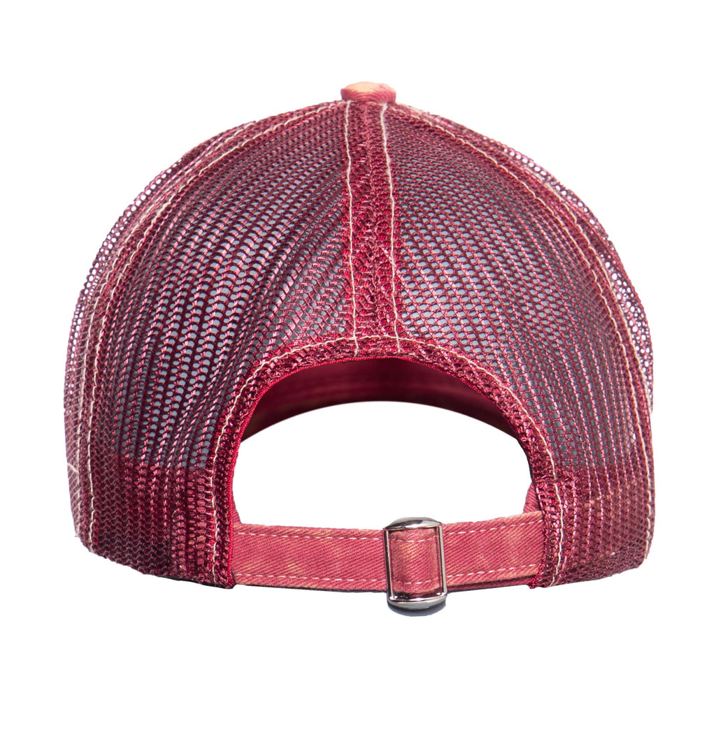 King Kerosin Herren Trucker Cap Im Used Look Octane Casual Bestickt Stickerei Streetwear Schnalle Trucker Cap Octane