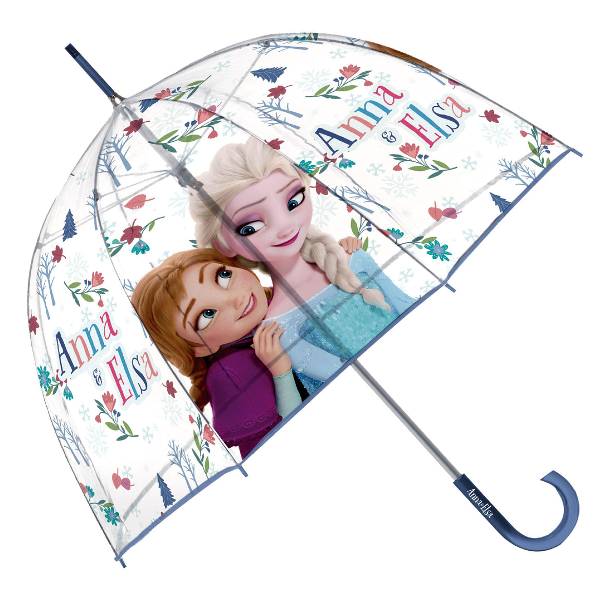 ARDITEX Frozen Kinder Regenschirm Transparent 67 cm Eiskönigin Bubble Schirm