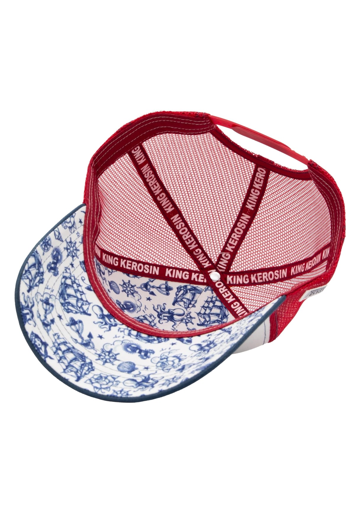 King Kerosin Trucker Cap Herren Cord Mesh Snapback Biker Rockabilly Vintage