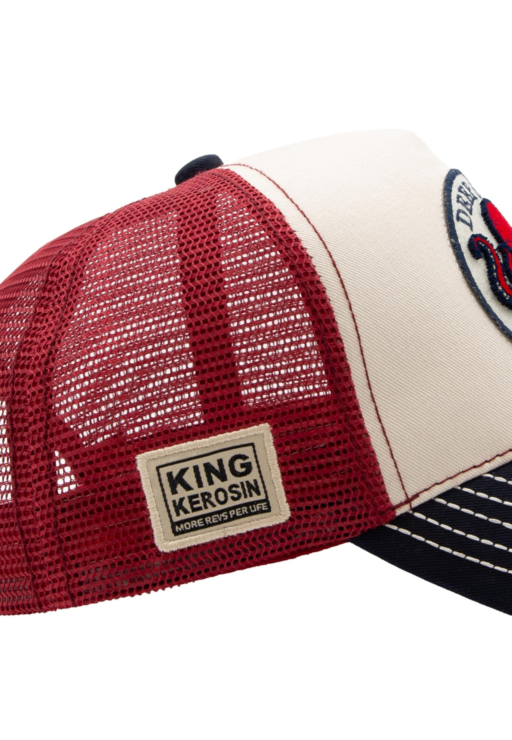 King Kerosin Trucker Cap Herren Cord Mesh Snapback Biker Rockabilly Vintage