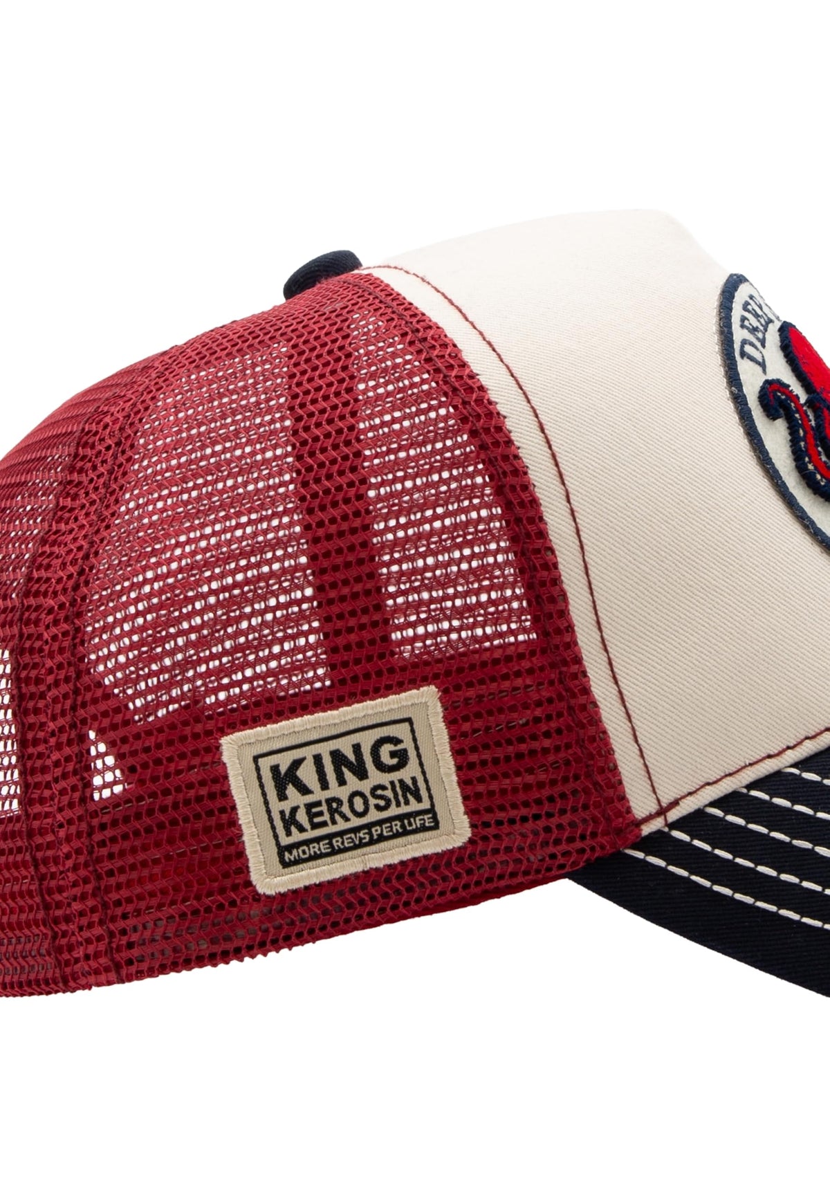 King Kerosin Trucker Cap Herren Cord Mesh Snapback Biker Rockabilly Vintage