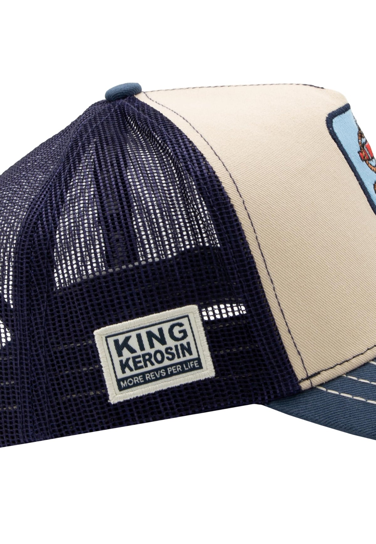 King Kerosin Trucker Cap Herren Cord Mesh Snapback Biker Rockabilly Vintage