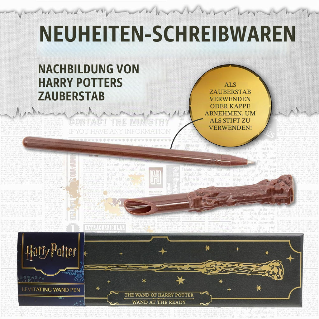 Harry Potter Schwebender Zauberstab Stift Set mit Ständer Sammler Geschenk