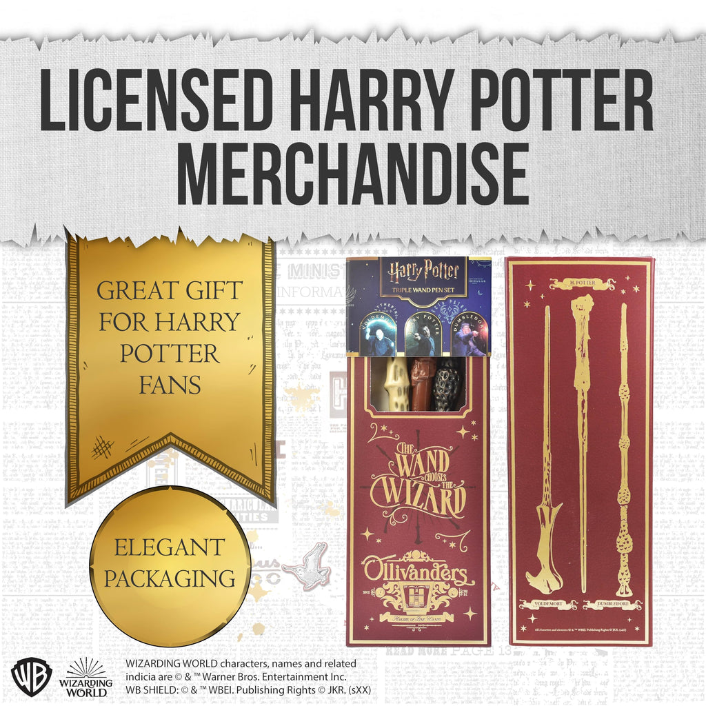 Harry Potter Zauberstab Stifte 4er/3er Set Harry Hermine Dumbledore Voldemort