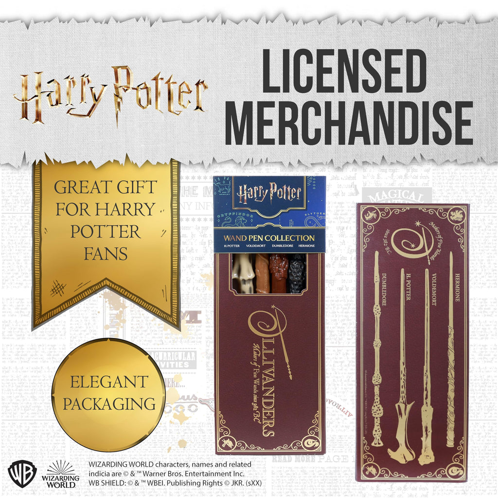 Harry Potter Zauberstab Stifte 4er/3er Set Harry Hermine Dumbledore Voldemort