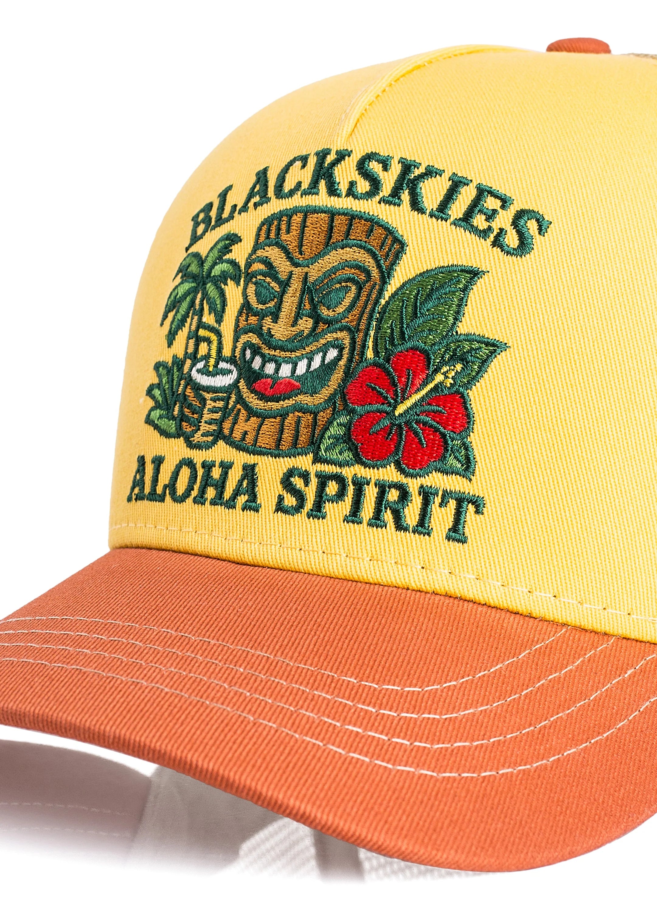 Aloha Spirit Trucker Cap – Sommerliche Cap mit Hawaii- und Tiki-Design