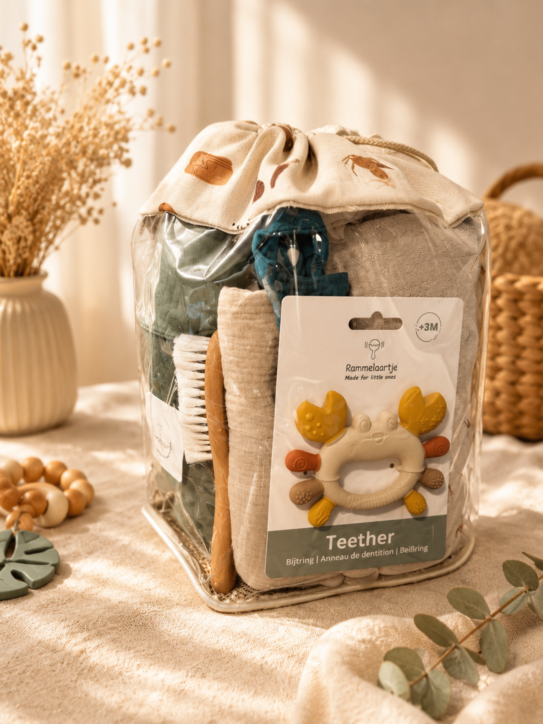 Premium Baby-Geschenkset – 10-teiliges Neugeborenen-Set mit Pflegezubehör