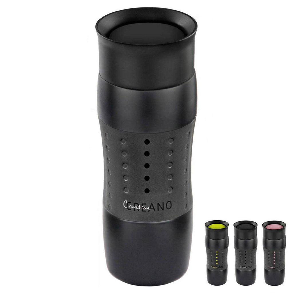 Creano Design Travel Mug 420 ml – auslaufsicherer Thermobecher aus Edelstahl.