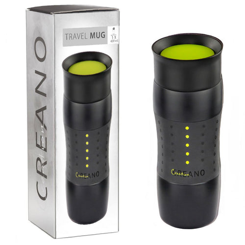 Creano Design Travel Mug 420 ml – auslaufsicherer Thermobecher aus Edelstahl