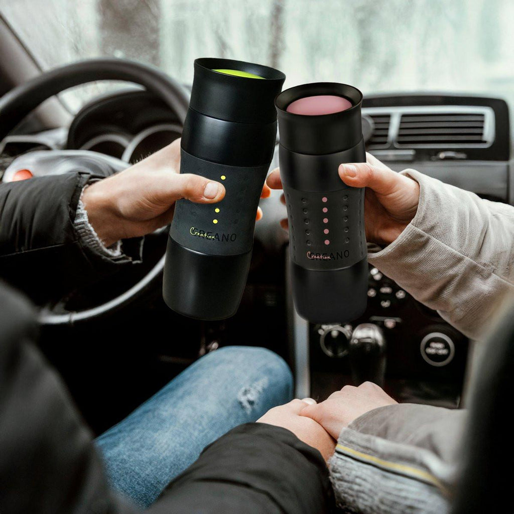 Creano Design Travel Mug 420 ml – auslaufsicherer Thermobecher aus Edelstahl.