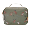 Fresk Kühltasche Hirsch Olive – Kinder Lunchbag aus recyceltem PET, thermische Lunchtasche mit Griff, 24 x 15 x 7 cm.