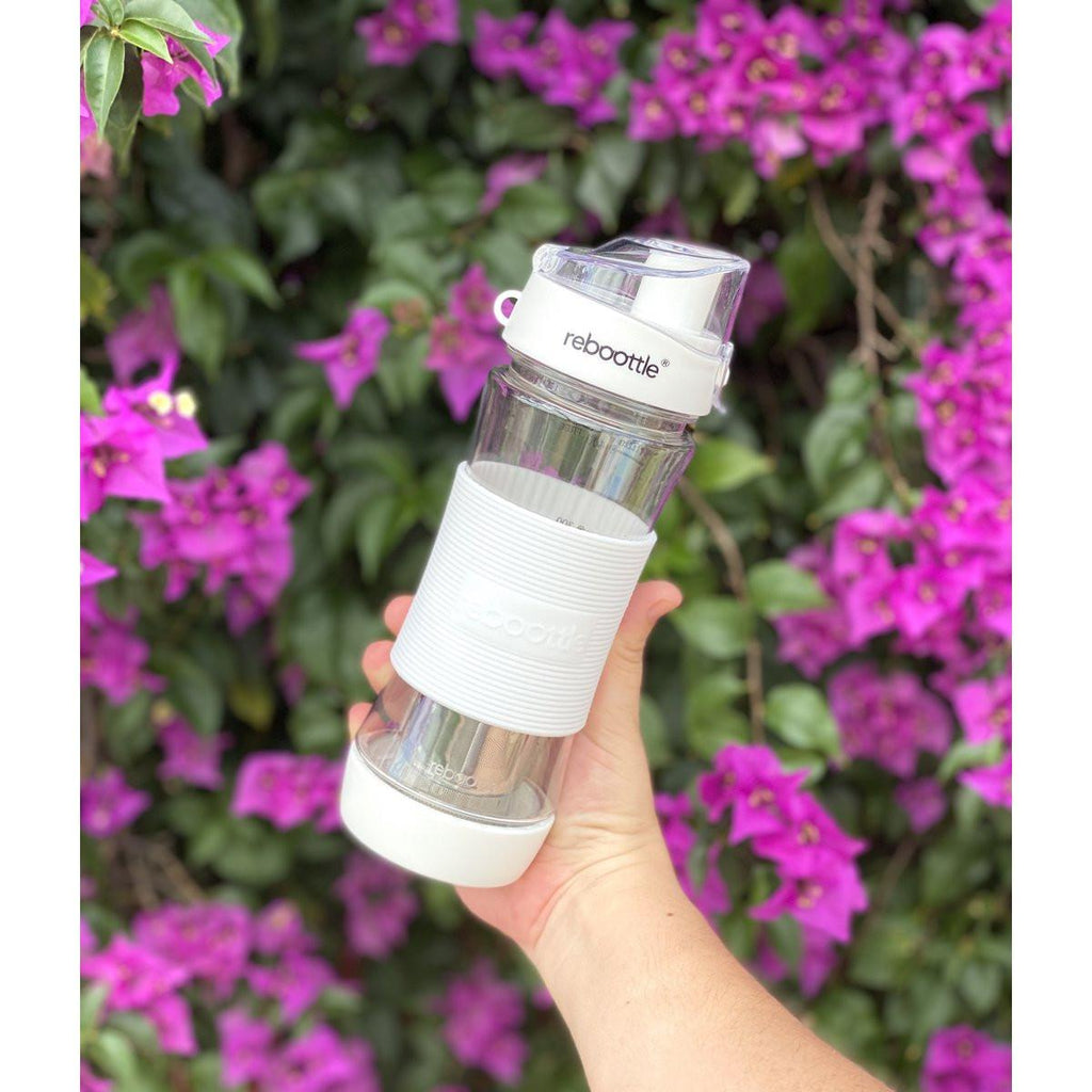 Tea Rebottle 450 ml – nachhaltige Trinkflasche mit Edelstahlfilter.