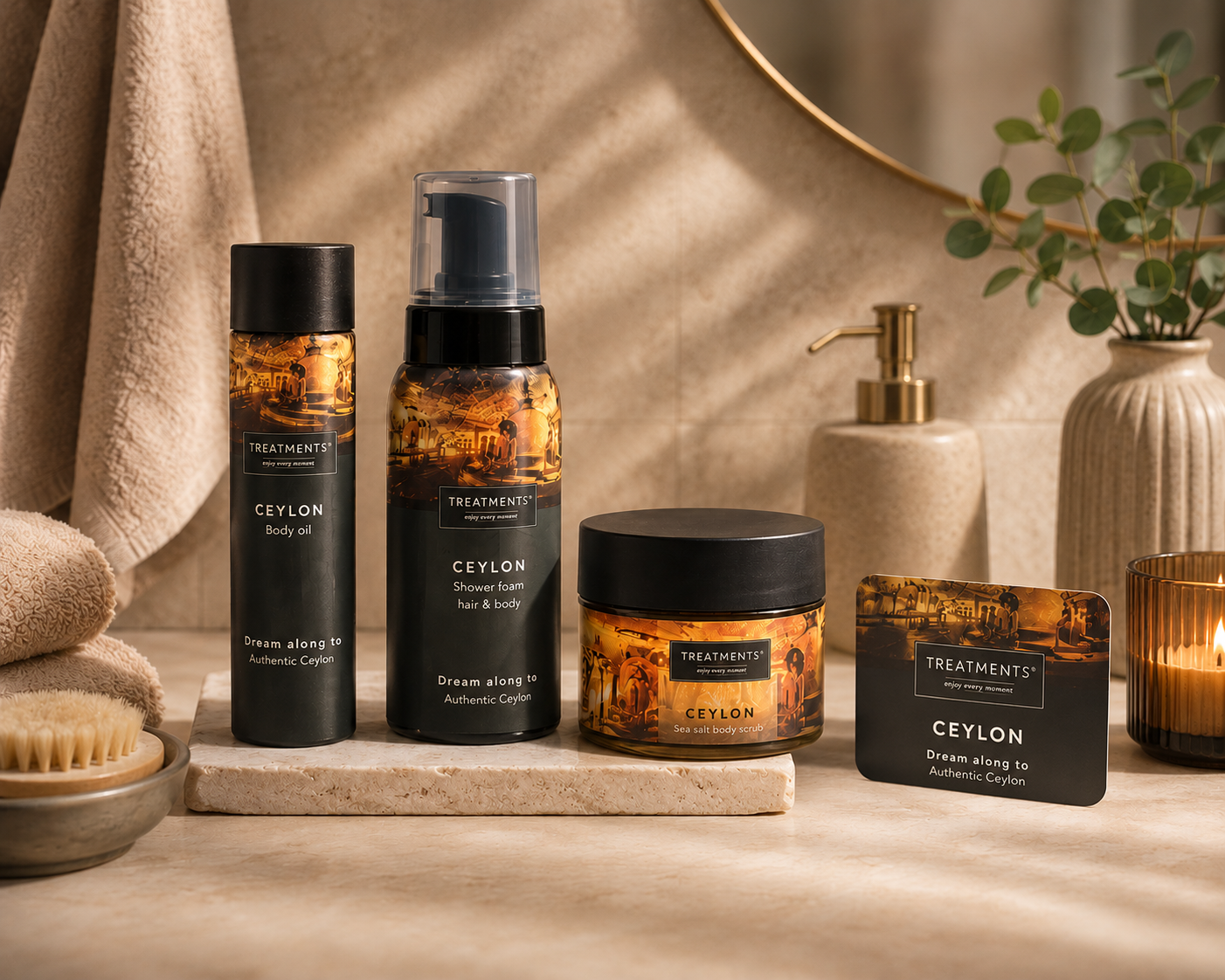 Treatments® Geschenkbox Entspannende Momente – Ceylon Körperpflege-Set
