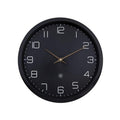 nXt ECO Wanduhr 30 cm Schwarz – moderne minimalistische Uhr.