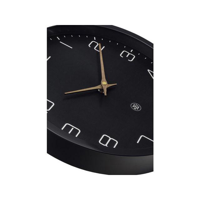 nXt ECO Wanduhr 30 cm Schwarz – moderne minimalistische Uhr.