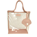 Play & Store Strandtasche – große transparente Badetasche mit Netzboden.