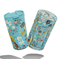IZY Thermosbecher 350 ml Vincent’s Flowers – isolierter Kaffeebecher To Go aus Edelstahl, hält heiß & kalt, Reisebecher.