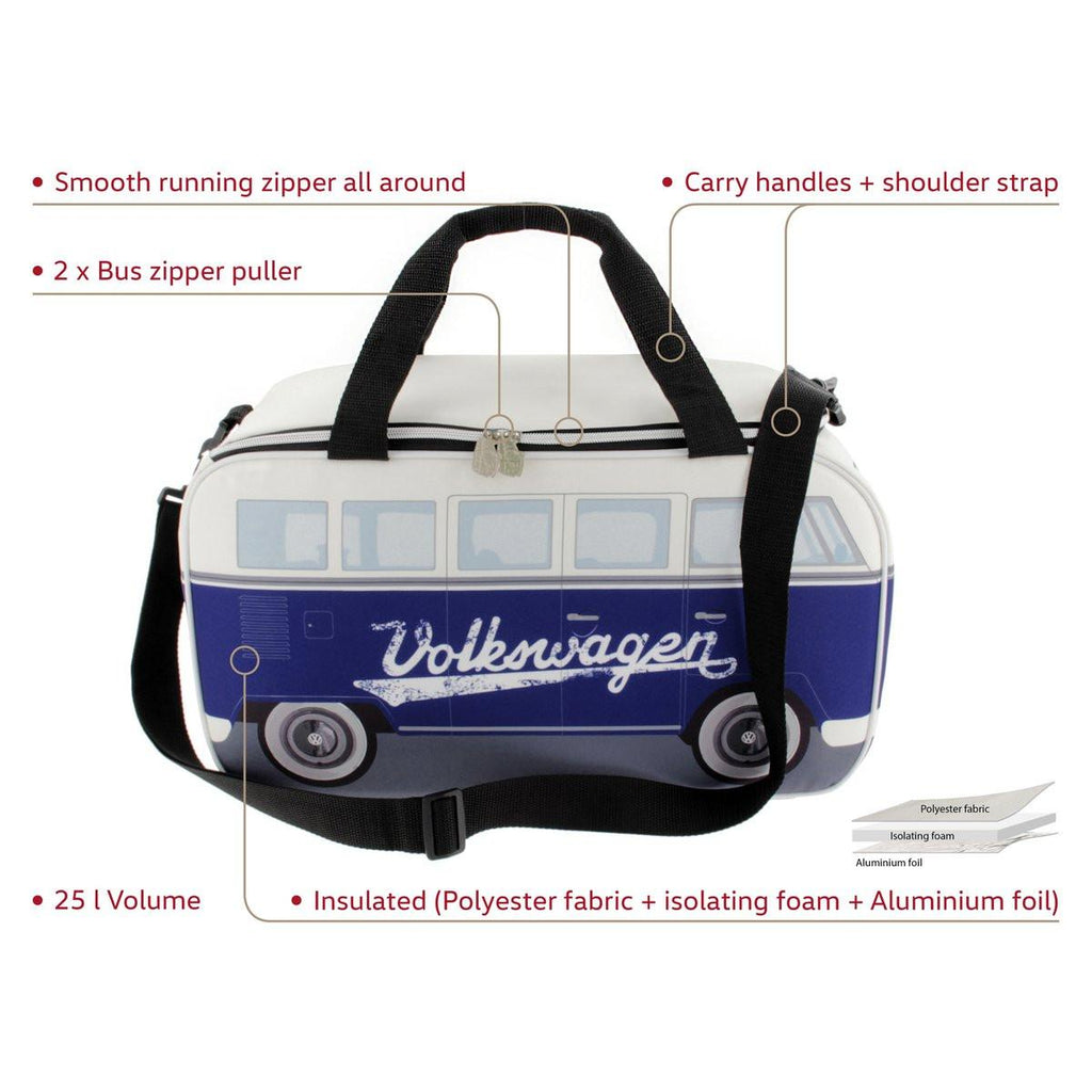 BRISA VW Collection Volkswagen T1 Bus Kühltasche 25 L – offiziell lizenzierte Isoliertasche