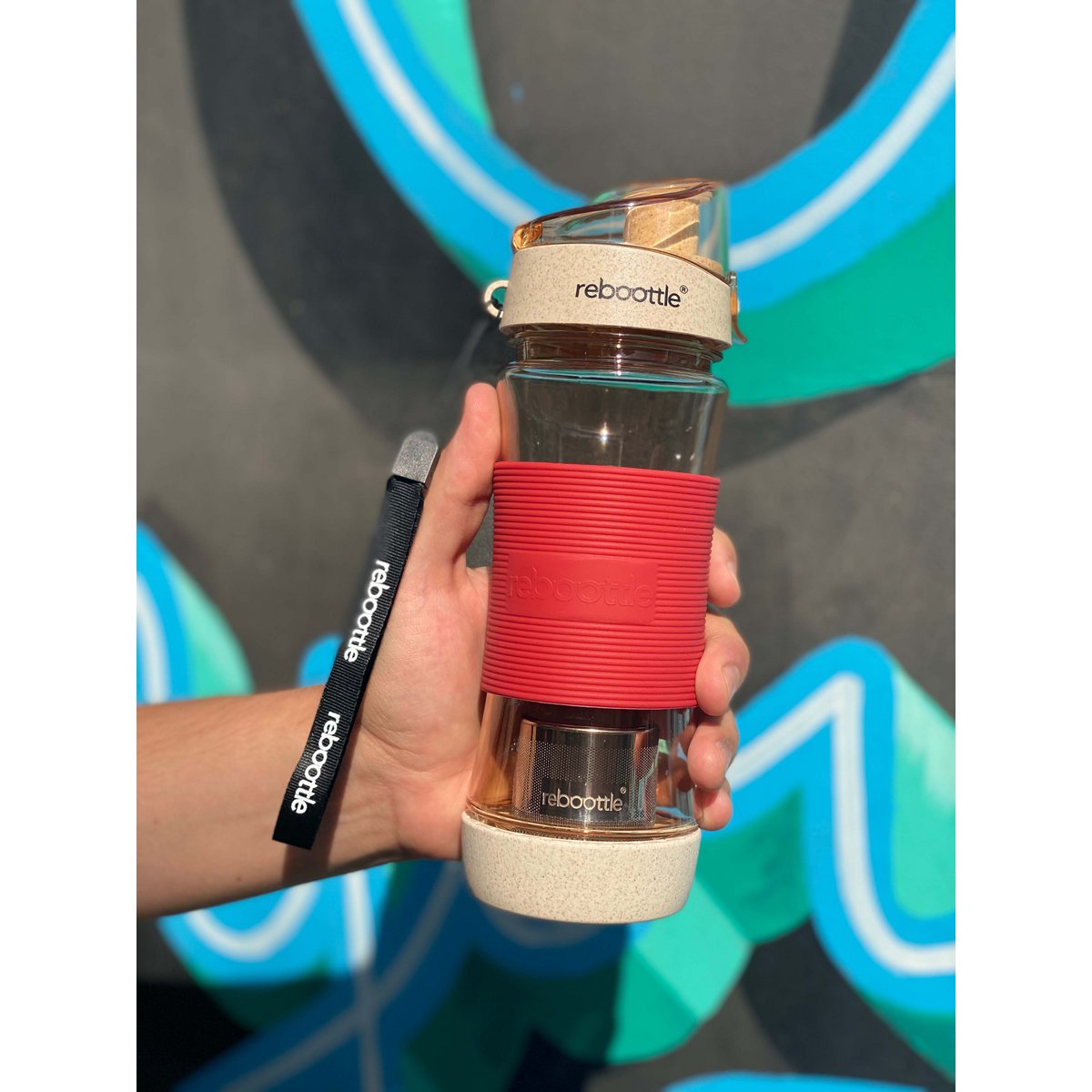 Tea Rebottle 450 ml – nachhaltige Trinkflasche mit Edelstahlfilter