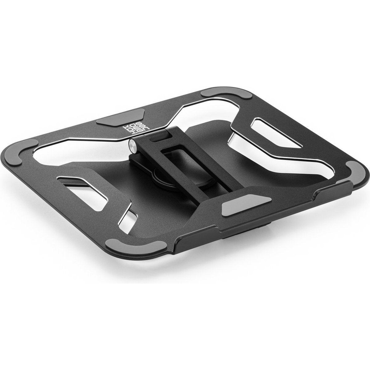Drehbarer Laptopständer 360° – höhenverstellbarer Aluminium Laptophalter, faltbar & ergonomisch, für 11–16 Zoll Laptops, Grau.