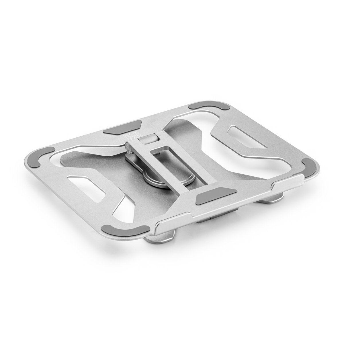 Drehbarer Laptopständer 360° – höhenverstellbarer Aluminium Laptophalter, faltbar & ergonomisch, für 11–16 Zoll Laptops, Grau.