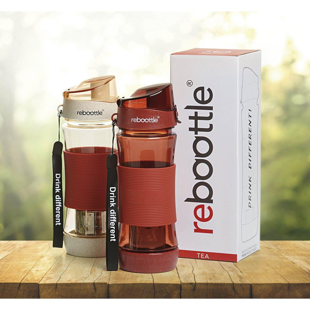 Tea Rebottle 450 ml – nachhaltige Trinkflasche mit Edelstahlfilter.