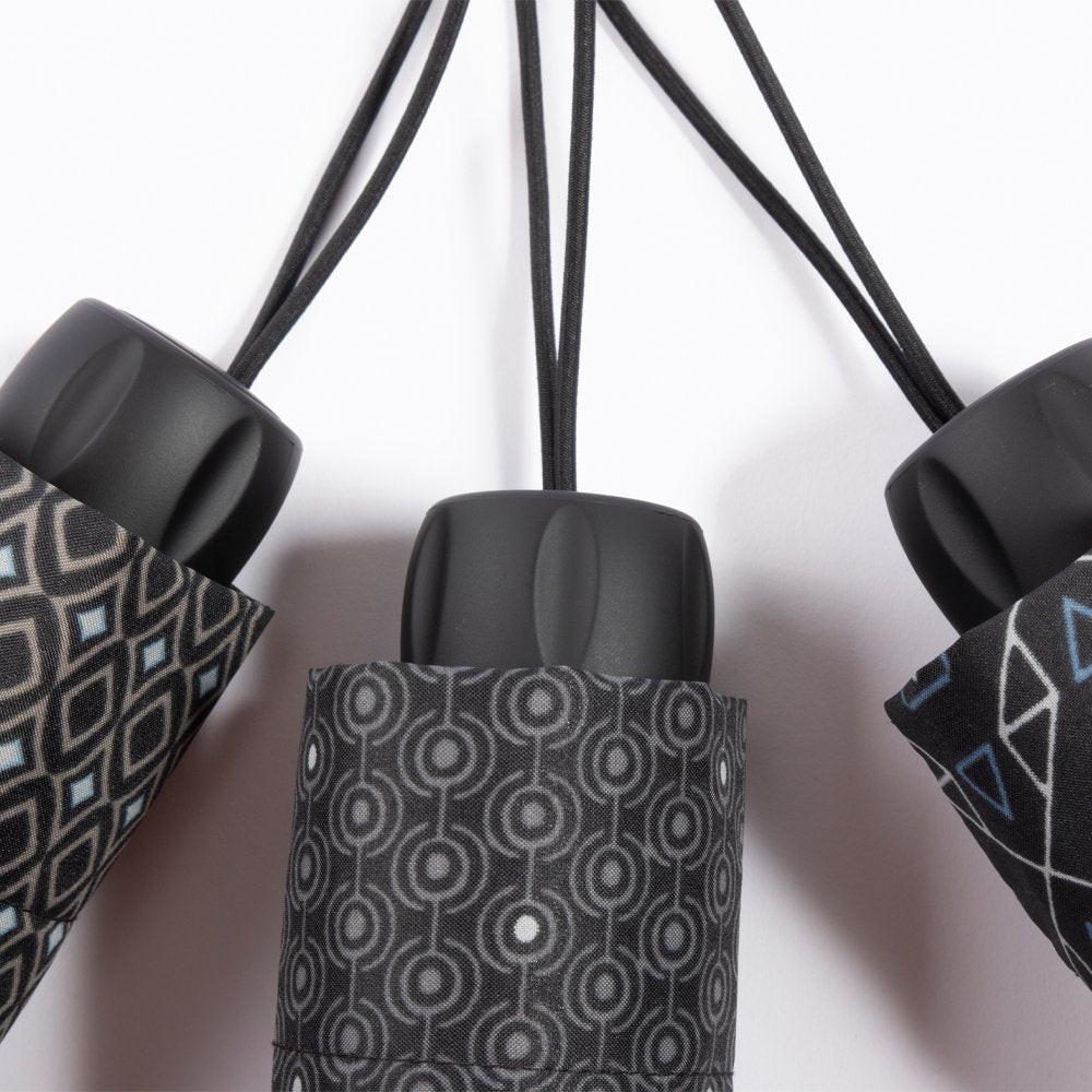 Vogue Regenschirm Basic Print Folding – faltbarer Taschenschirm für Herren, windgeschützt, 97 cm Durchmesser, kompakt 24 cm.